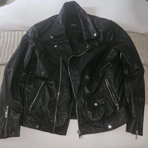 Barneys Men's Leather Jacket size L